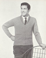 Patons 455 50s Knitting Patterns for Men's Jumpers, Vests and Cardigans Instant Download PDF 20 pages