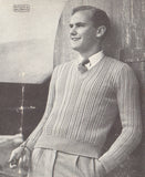 Patons 361 - 50s Knitting Patterns for Men's Sweaters and Vests Instant Download PDF 16 pages