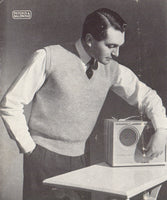 Patons 361 - 50s Knitting Patterns for Men's Sweaters and Vests Instant Download PDF 16 pages