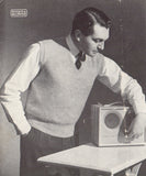 Patons 361 - 50s Knitting Patterns for Men's Sweaters and Vests Instant Download PDF 16 pages