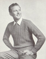Patons 455 50s Knitting Patterns for Men's Jumpers, Vests and Cardigans Instant Download PDF 20 pages