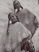 Patons 967 - 70s Crochet and Knitting Patterns for Women's Ponchos and Shawls - Instant Download PDF 24 pages