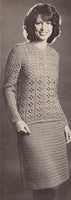 Patons 318 - 70s Crochet Patterns for Women's Jumpers, Suit, Cardigans, Jacket, Vest and Skirts - Instant Download PDF 24 pages