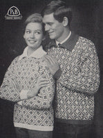 Patons 677 - 50s Knitting Patterns for Sweaters, Pullovers and Cardigans for Men Instant Download PDF 24 pages