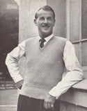 Patons 361 - 50s Knitting Patterns for Men's Sweaters and Vests Instant Download PDF 16 pages