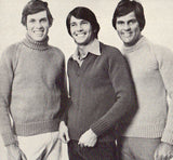 Patons 105 - 60s Knitting Patterns for Men's Jumpers/Sweaters Instant Download PDF 20 pages