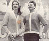 Patons 602 Vintage 60s Men's and Women's Cardigans, Sweaters & Women's Hat, Scarf and Mitts, Instant Download PDF 20 pages