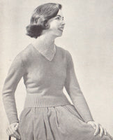 Patons 506 - 50s Knitting Sweater and Cardigan Patterns for 6-14 Year Old Girls, Instant Download PDF 20 pages