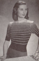 Stitchcraft 165, 1947 - Patterns for Swim Suit, Beach Set, Top, Sprays, Handbag, Gloves, Socks, Sandals, Sweaters - Instant Download PDF 20 pages