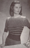 Stitchcraft 165, 1947 - Patterns for Swim Suit, Beach Set, Top, Sprays, Handbag, Gloves, Socks, Sandals, Sweaters - Instant Download PDF 20 pages