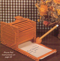 Building With Craft Sticks 1977 - Patterns to create craft stick projects Instant Download PDF 24 pages