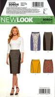 New Look 0604 Panelled Skirt in Two Lengths, Sewing Pattern Multi Plus Size 8-20