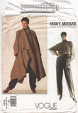 Vogue 1476 Issey Miyake Loose Fitting Coat, Shirt and Pants, Uncut, F/Folded Sewing Pattern Size 12 or 16