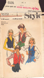 Style 1619 Sewing Pattern, Set of Waistcoats, Size 14, Partially Cut, Complete