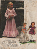 Vogue 1814 Sewing Pattern, Girls' Dress, Size 4, Partially Cut, Complete