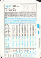 Style 1821 Sewing Pattern, Dress, Size 6-10, Partially Cut, Complete