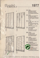 Burda 1977 Sewing Pattern, Curtains, Uncut, Factory Folded