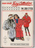 Neue Mode 20772 Double Breasted Jacket with Button Front or Tie Belt Closure, Uncut, Factory Folded Sewing Pattern Multi Size 10-20