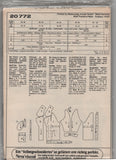 Neue Mode 20772 Double Breasted Jacket with Button Front or Tie Belt Closure, Uncut, Factory Folded Sewing Pattern Multi Size 10-20
