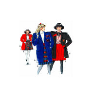 Neue Mode 20876 Oversized Jacket in Two Lengths and Box Pleated Skirt in Three Lengths, Uncut, Factory Folded Sewing Pattern Multi Size 10-18