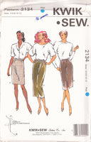 Kwik Sew 2134 Sewing Pattern, Skirts, Size 4-12, Uncut, Factory Folded
