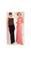 See & Sew 3688 Sleeveless or Short Sleeve Fitted Top with Princess Seams and Evening Length Skirt, Sewing Pattern Size 8-12 or 20-24