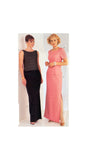 See & Sew 3688 Sleeveless or Short Sleeve Fitted Top with Princess Seams and Evening Length Skirt, Sewing Pattern Size 8-12 or 20-24