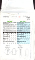 See & Sew 3698 Unisex Adult Pajamas, Pyjama Top and Pants, Sewing Pattern Multi Size XS-M