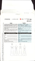 See & Sew 4493 Close Fitting Dress with Halter Neck or Shoulder Strap and Raised Waist, Sewing Pattern Size 6-10