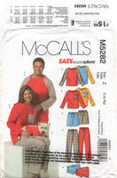 McCall's 5282 Unisex Pullover Top, Shorts, Pants and Dog, Sewing Pattern Size 38-44