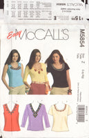 McCall's 5854 Sewing Pattern, Women's Tops, Size Lrg-Xlg, Uncut, Factory Folded