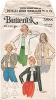 Butterick 5888 Round Neckline, Lined Jacket in Two Lengths, Uncut, Factory Folded Sewing Pattern Size 14