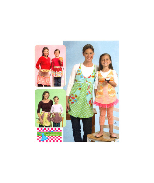 McCall's 5997 Jan Lutz Aprons for Children and Adults, Sewing Pattern All Sizes