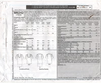 McCall's 6242 Pullover Tunics in Two Lengths, Uncut Factory Folded Sewing Pattern Plus Size 16-22
