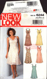 New Look 6244 Slip or Sleeveless V-Neck Dress, Multi Size 8-18