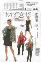 McCall's 6248 Palmer Pletsch Unlined Jacket, Top, Dress and Pants, Uncut Factory Folded Sewing Pattern Size 16-22