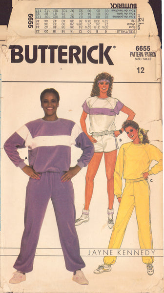 Butterick 6655 Sewing Pattern, Women's Top, Pants and Shorts, Neatly Cut, Incomplete, Size 12