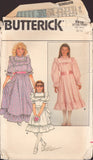 Butterick 6916 Girls' Loose Fitting, Flared "Little House on the Prairie" Style Dress,  Sewing Pattern Size 12-14