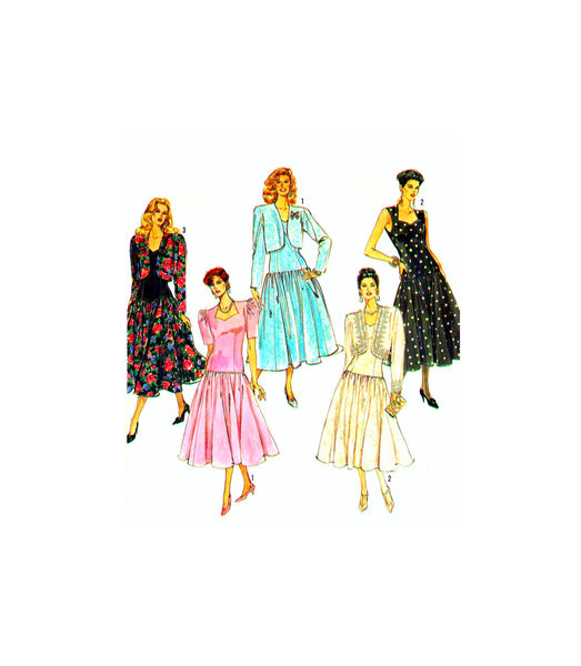 Simplicity 7004 Sweetheart Neckline, Drop Waist Dress with Jacket and Patterns Central Simplicity 7004 Sweetheart Neckline, Drop Waist Dress with Jacket and Patterns Central