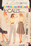 McCall's 7234 Palmer Pletsch Bias Cut Four Gore Skirt and Pants with Inset Pockets, Sewing Pattern Size 10, 12 or 14