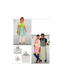 Burda 7411 Unisex Adult and Child's Long or Short Aprons Uncut, Factory Folded, Sewing Pattern Multi Size