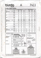 Burda 7411 Unisex Adult and Child's Long or Short Aprons Uncut, Factory Folded, Sewing Pattern Multi Size