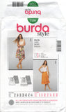 Burda 7530 Boho Flared, Ruffled Hem Skirt in Two Lengths Uncut, Factory Folded, Sewing Pattern Mult Size 6-18