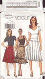 Vogue 8255 Sewing Pattern, Skirt, Size 12, Cut, Complete