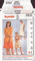 Burda 8354 Sewing Pattern, Dress, Size 10-12, Cut, Complete