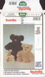 Burda 8844 Sewing Pattern, Bear Patterns, Uncut, Factory Folded