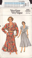 Vogue 9339 Sewing Pattern, Skirt and Top, Size 8-10-12, Uncut, Factory Folded