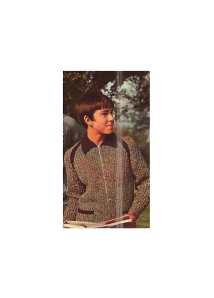 Knitted Boys' Lumber Jacket Pattern Instant Download PDF 4 pages