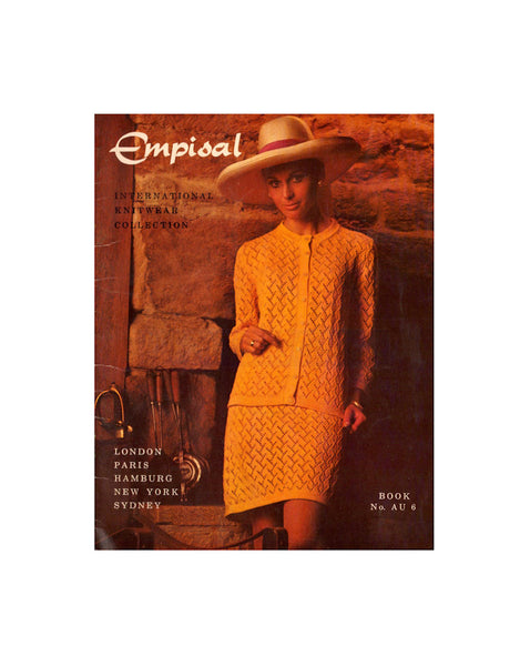 Empisal Book AU6 International Knitwear Collection - Machine knitting patterns for women's suits, frocks, coats, skirts, dresses, jackets and more - Instant Download PDF 30 pages