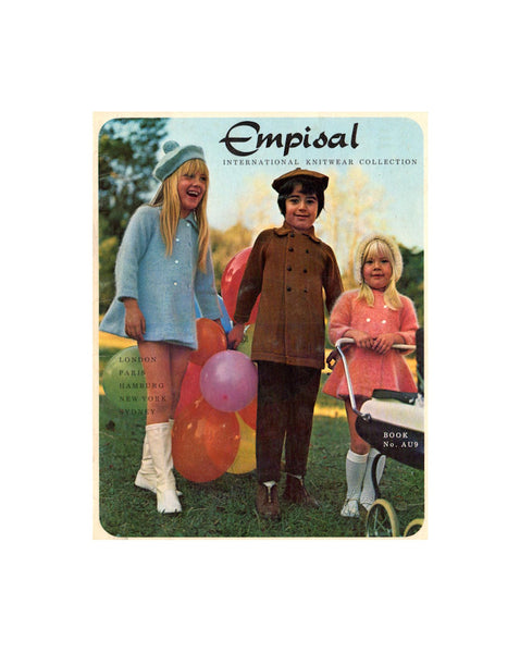 Empisal Book AU9 International Knitwear Collection - Machine Knitting Patterns for Children's Clothing - Instant Download 28 PDF pages